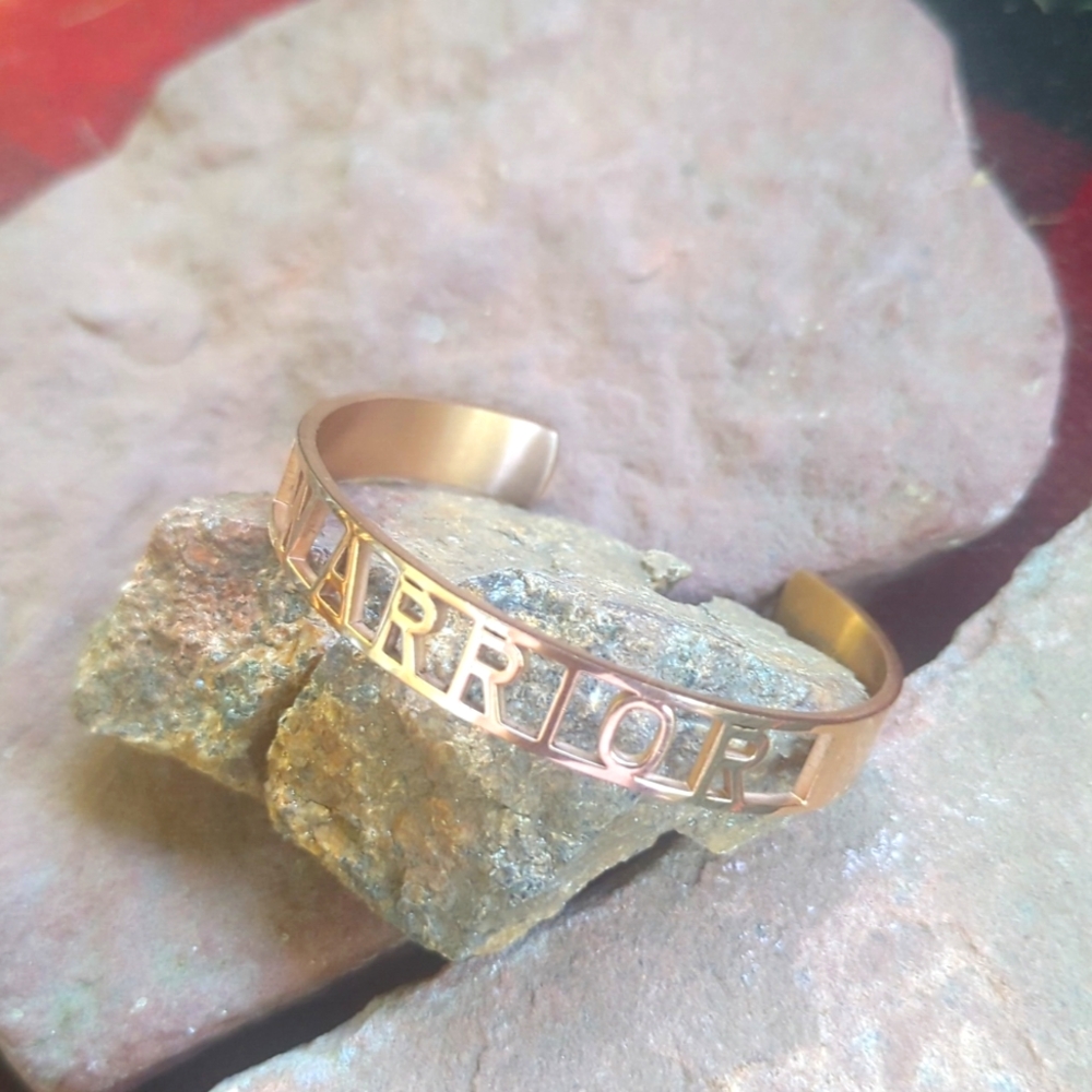 Reserved for KDEGREEK. Rose gold warrior bracelet by mantraband.